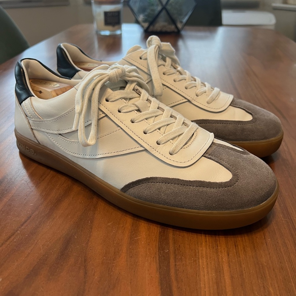 Vince Oasis White Leather Sneakers